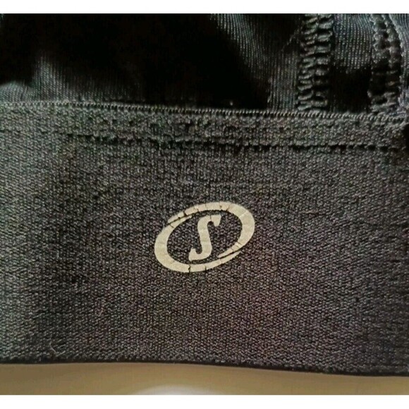 Spalding Sports Bra Fish Net Detail Plus Sz 2X Black High Neck Criss Cross Back - Picture 4 of 6